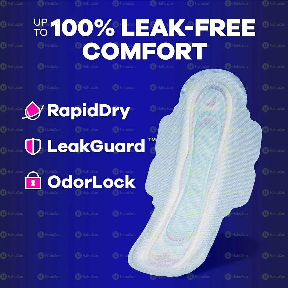 Always Ultra Thin Size 4  Overnight Pads With Wings