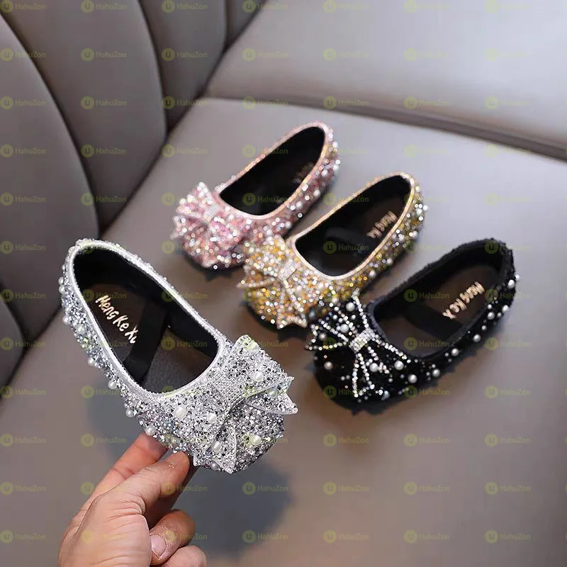 Girls Pearl Decor Princess Sandals